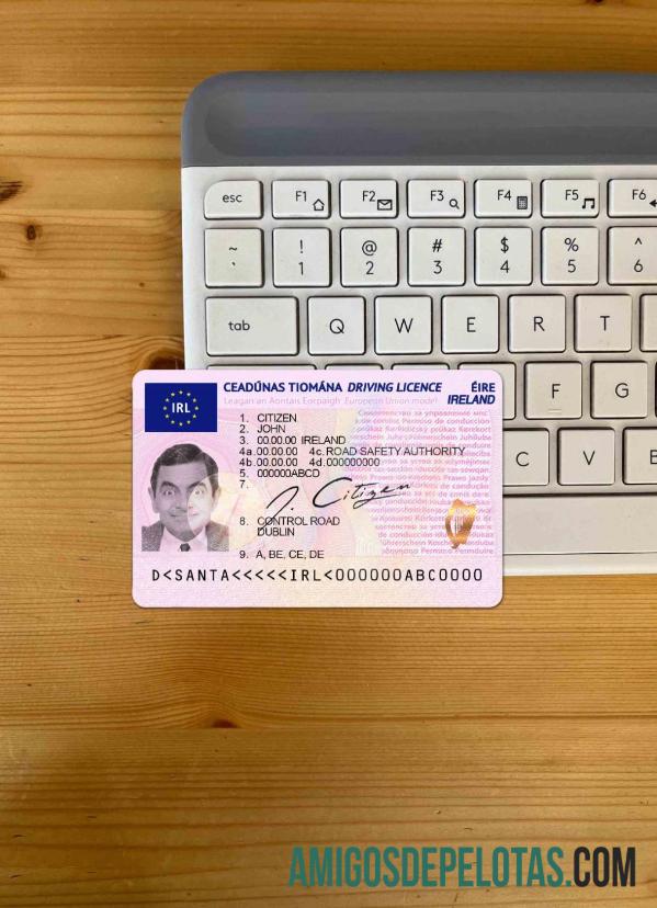 Irlanda DL fotovisual frontal baixar para verificação